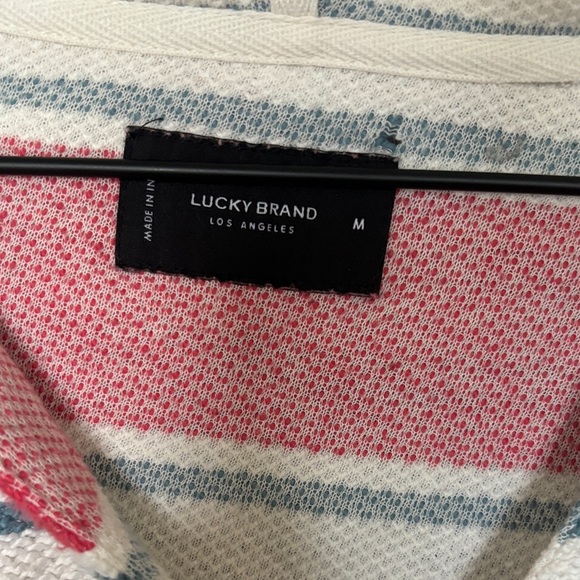 Lucky Brand Red and White Striped Sweater - Picture 2 of 4
